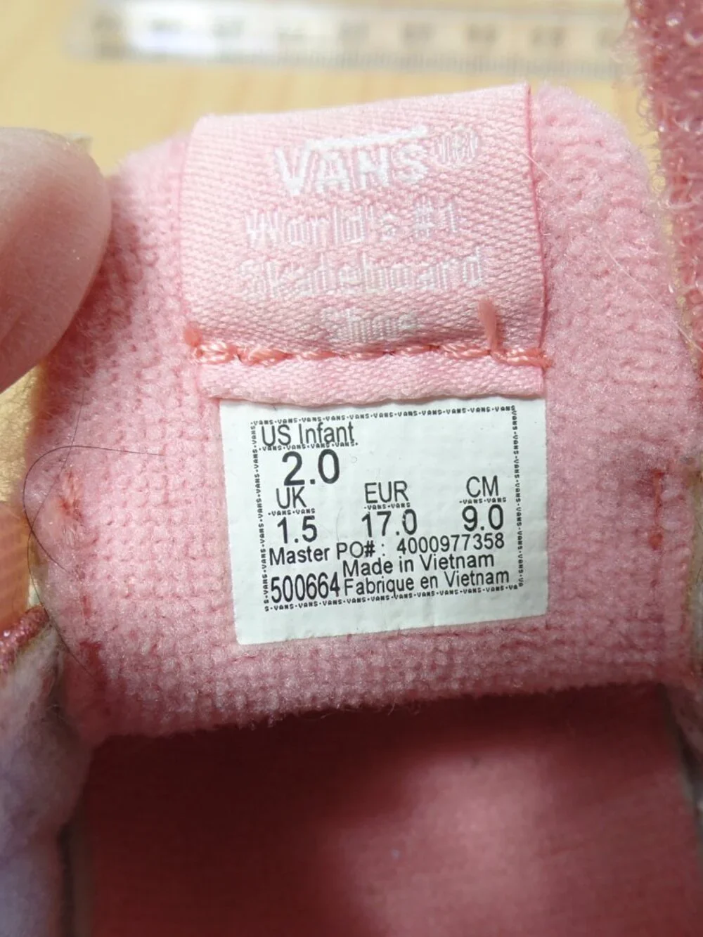 Vans Sea Glitter Baby Soft Bottom Sneakers Pink Glitter Baby Girl Size 2